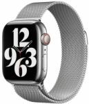 FixPremium - Curea Milanese Loop pentru Apple Watch (42, 44, 45 & 49mm), argint