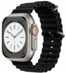 FixPremium - Curea Ocean Loop pentru Apple Watch (42, 44, 45 & 49mm), negru