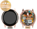 Samsung Galaxy Watch Active R500 - Ecran LCD + Sticlă Tactilă + Ramă (Gold) - GH82-18797D Genuine Service Pack, Gold