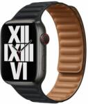 FixPremium - Curea Leather Loop TPU pentru Apple Watch (42, 44, 45 & 49mm), negru