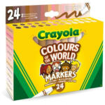 Crayola Sokszínű világ bőrszín árnyalatú filctoll készlet 24db (58-7804)