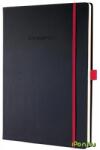 Sigel Caiet exclusiv A4 cu pătrăţele 194 pagină Hardcover Conceptum Red Edition negru-roșu