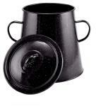 Perfect Home zománcozott zsírosbödön 5 literes, fekete (10452) (10452)