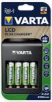 VARTA LCD Plug încărcător negru + 4 ReadyToUse creion akku (AA) 2100mAh (57677101441) Incarcator baterii
