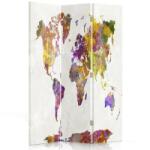 Gario Paraván Többszínu világtérkép Méret: 110 x 170 cm, Kivitelezés: Klasszikus paraván