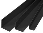  Műanyag élvédő, PVC sarokprofil (20x20 mm) fekete - 260 cm (1409011)