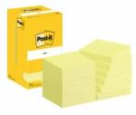 Post-it Blocnotes, 76x76 mm, 12x100 coli, 3M POSTIT, galben, 1200 coli