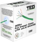 Ted Electric Cablu Utp Cat 6 Cupru 0.5mm 305m Ted Electric (kab-ted2) - global-electronic