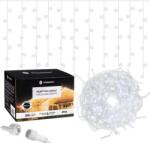 SPRINGOS Fényfüggöny 300 led füzér, 12m, hideg fehér (CL0300)