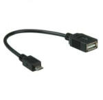 Roline Кабел USB2.0 AF/micro M OTG 0.15m (RV207B6DC9)