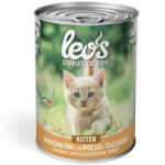 LEOS Leo’s Chunkies with Chicken and Turkey - Kitten - консерва хапки с пилешко и пуешко - за подрастващи котенца - 415 гр, Италия - 0262