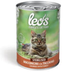 LEOS Leo’s Chunkies with Turkey - Adult - консерва хапки с пуешко - за котки в зряла възраст - 415 гр, Италия - 0279