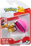 Pokémon - set figurine clip n go, dedenne & love ball, 2 buc (BPKW3138) Figurina