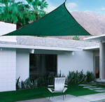  Háromszög napvitorla zöld (3m)