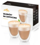 ETA Set 2 pahare pentru capuccino ETA 4181 93010, 240 ml, pereti dubli din sticla borosilicata (ETA418193010)