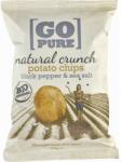 GoPure Chipsuri de cartofi cu sare si piper, fara gluten bio 125g