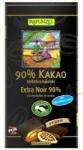 RAPUNZEL Ciocolata amaruie 90% cacao si zahar din flori de cocos, vegana bio 80g