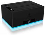 RaidSonic IB-127CL-U3 Dokkoló 2x SATA 2.5-3.5" HDD/SSD USB-A-C 3.0 fekete (IB-127CL-U3)
