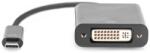 ASSMANN USB 2.0 Type C DVI-D Átalakító Fekete 15cm DA-70829 (DA-70829)