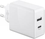 Goobay Dual USB-C PD (Power Delivery) fast charger (28W) fehér (44961)