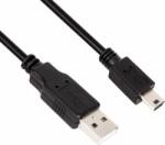 VCOM CU-215 USB 2.0 - Mini-USB adat- és töltőkábel 1.8m - Fekete (CU-215)