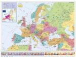 Stiefel Hartă de perete STIEFEL, 70x100 cm, bandă metalică, Țările Europei și Uniunea Europeană, STIEFEL (447377FLP)