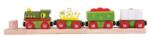 Bigjigs Toys Trenul Bigjigs Rail Dinosaur + 3 șine (DDBJT465) Trenulet