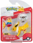 Pokémon Set 3 figurine de actiune, Pokemon, Carvanha, Jolteon, Wooloo Figurina