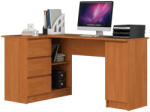 AKORD Sarok íróasztal - Akord Furniture - 155 cm - égerfa (bal)