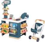 Smoby Szupermarket elektronikus pénztárgéppel és bevásárlókocsival kék - bézs (350239)