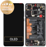 Huawei P30 - Ecran LCD + Sticlă Tactilă + Ramă + Baterie (Black) - 02352NLL, 02354HLT, 0254HMG Genuine Service Pack, Black