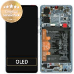 Huawei P30 - Ecran LCD + Sticlă Tactilă + Ramă + Baterie (Breathing Crystal) - 02352NLP, 02354HMF, 02354KUB Genuine Service Pack, Breathing Crystal