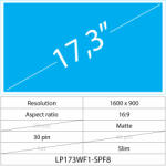 Notebook LCD 17.3 LCD Slim Mat 30 pin HD+, Matte