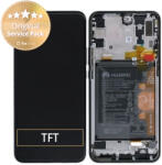 Huawei P Smart Z, Y9 Prime (2019) - Ecran LCD + Sticlă Tactilă + Ramă + Baterie (Midnight Black) - 02352RRF Genuine Service Pack, Midnight Black