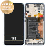 Huawei P Smart Z, Y9 Prime (2019) - Ecran LCD + Sticlă Tactilă + Ramă + Baterie (Sapphire Blue) - 02352RXU Genuine Service Pack, Sapphire Blue