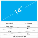 Notebook LCD 14 LCD Slim Mat 30 pin Full HD, Matte