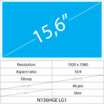 Notebook LCD 15.6 LCD Slim Lucios 40 pin Full HD, Glossy