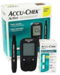 Accu-Chek Set Kit Glucometru Accu Chek Active, Lansator Ace SoftClix, 60 Teste, 60 Ace