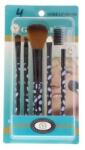 Global Fashion Set 5 pensule pentru make-up, Global Fashion, Negru, 5buc