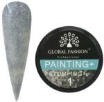 Global Fashion Gel Color, Global Fashion, Painting Stamping, 5 gr, Gri 01