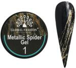 Global Fashion Gel Spider, Global Fashion, Glitter Shiny, 5g, Auriu 01