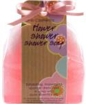 BOMB Cosmetics Sapun cu burete exfoliere si masaj Flower Shower Shower Bomb Cosmetics 140 g