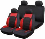 Ro Group Set Huse Scaune Auto pentru Nissan Note - RoGroup Sport Line Rosu, cu fermoare pentru bancheta rabatabila, 9 bucati