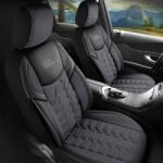 Panda Set Huse Scaune Auto Panda Berlin, gri petrol, 11 piese