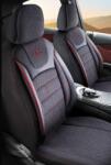 Panda Set Huse Scaune Auto pentru Alfa Romeo 147 - Panda Prestige, negru cu cusatura rosie, 11 piese