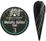 Global Fashion Gel Spider, Global Fashion, Glitter Shiny, 5g, Argintiu 03