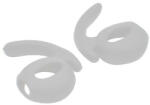  Fülhallgató fülgumi, szilikon, Apple AirPods és AirPod 2 kompatibilis, szárnyas, fehér, 1 pár / csomag
