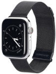 Apple Watch 1-6, SE, SE (2022) (42 / 44 mm) / Watch 7-8 (45 mm) / Watch Ultra (49 mm), fém pótszíj, mágneses zár, milánói stílus, Dux Ducis Milanese, fekete