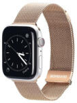 Apple Watch 1-6, SE, SE (2022) (38 / 40 mm) / Watch 7-8 (41 mm), fém pótszíj, mágneses zár, milánói stílus, Dux Ducis Milanese, arany
