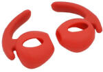  Fülhallgató fülgumi, szilikon, Apple AirPods és AirPod 2 kompatibilis, szárnyas, piros, 1 pár / csomag